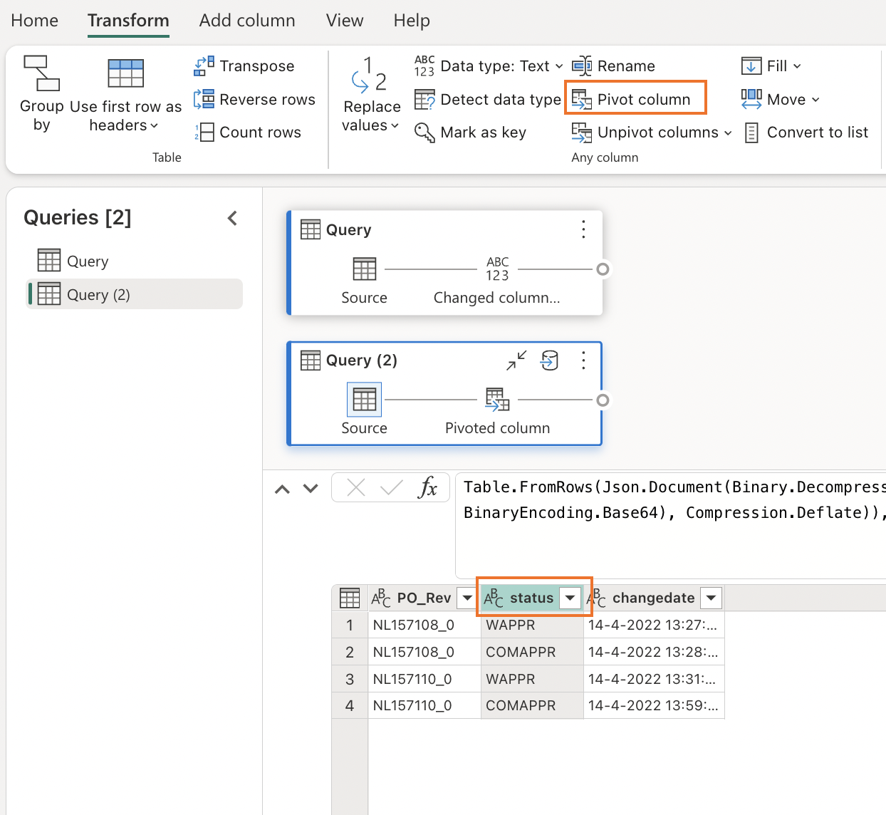 Solved: From Row to Column - Microsoft Fabric Community