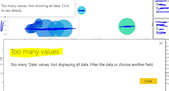 Too many values in date column - Microsoft Fabric Community