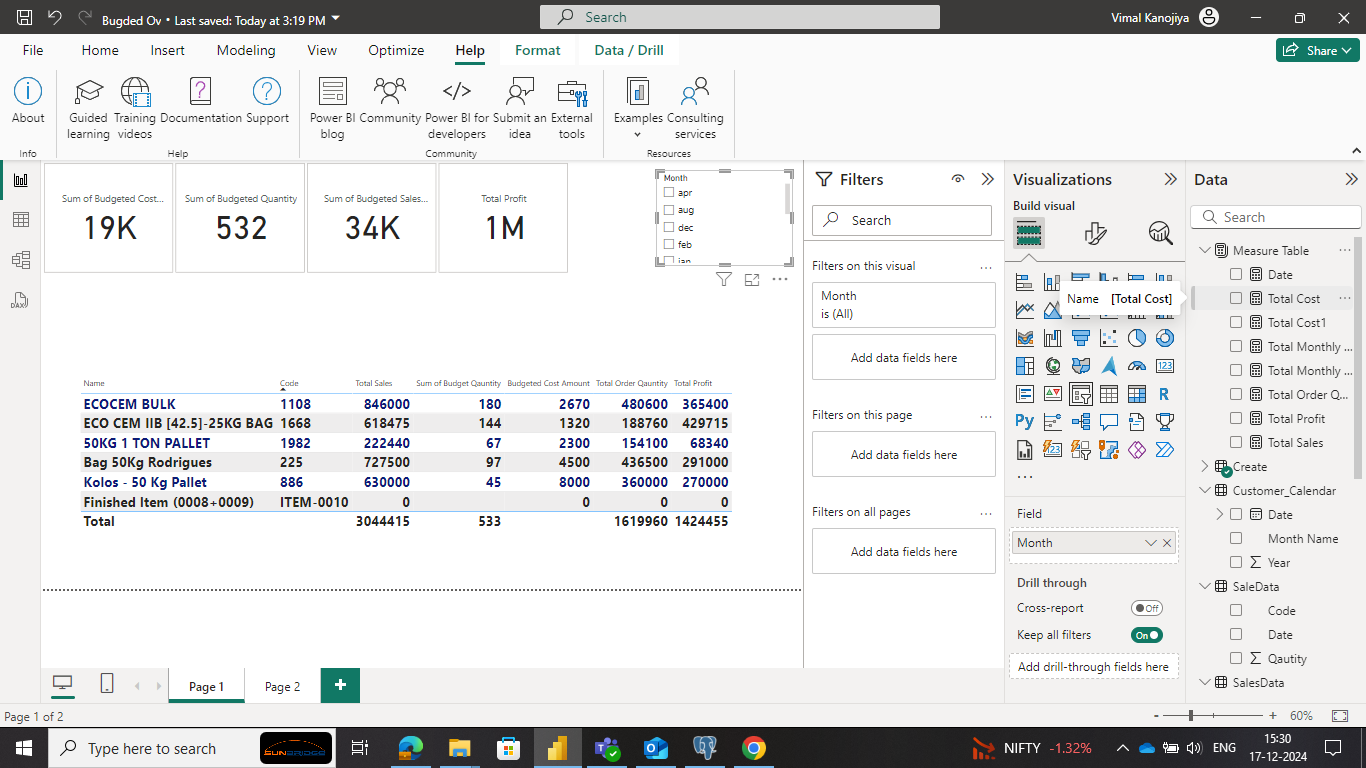 Solved: Month wise Data not getting due to modeling - Microsoft Fabric ...