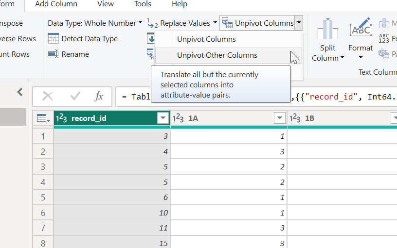 Solved: Trying to create one table with multiple columns - Microsoft ...
