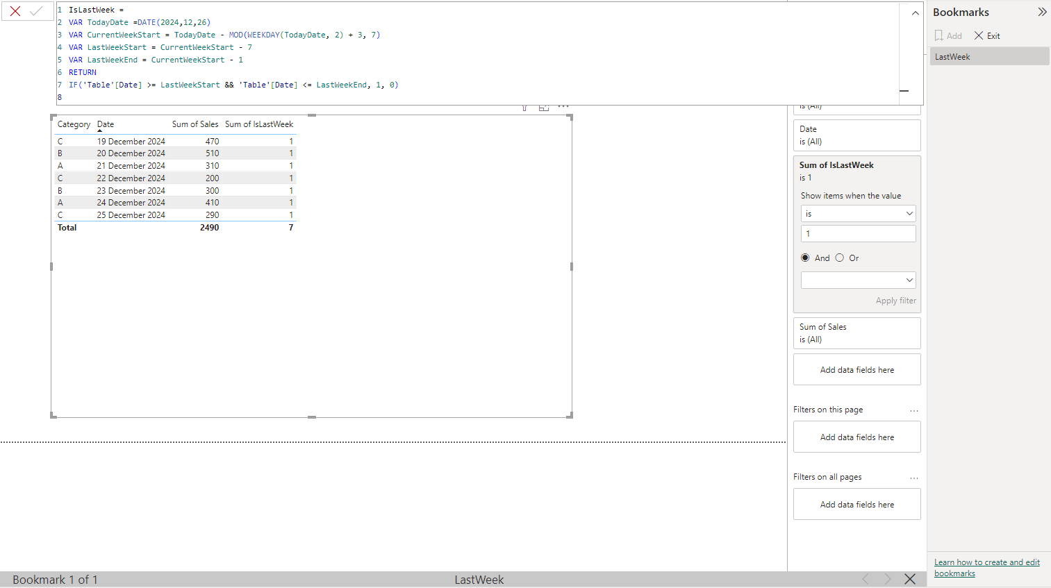 Dynamic Bookmark - Microsoft Fabric Community