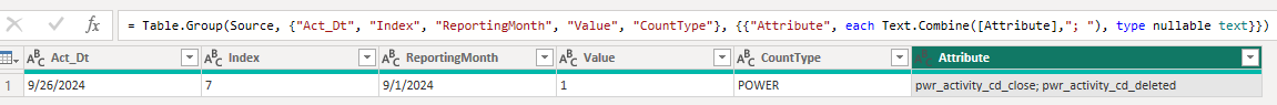 Solved: Move from multiple rows to single row - Microsoft Fabric Community