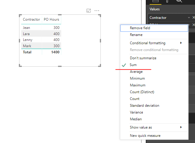 Solved: New column for SUM based on a value in another col ...