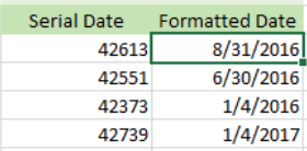 Serial format/ Normal format