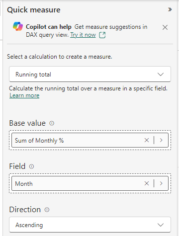 DAX Query- Sum cumulative percentage - Microsoft Fabric Community