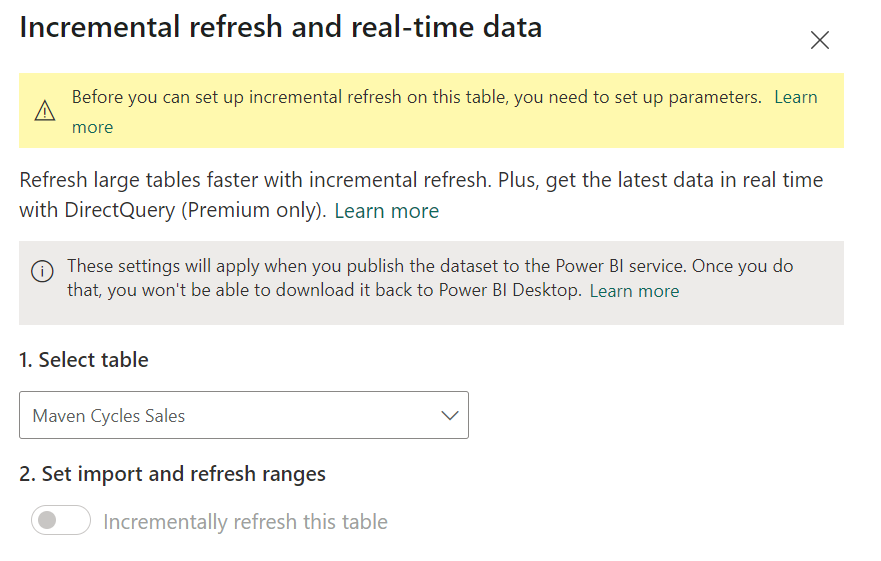 Solved: Cannot setup incremental refresh parameters - Microsoft Fabric ...