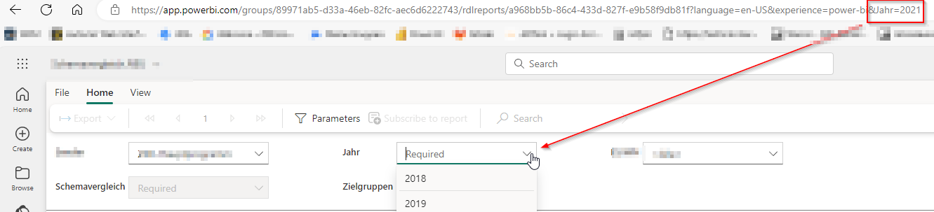 Solved: Using of URL parameters in reports after moving fr ...