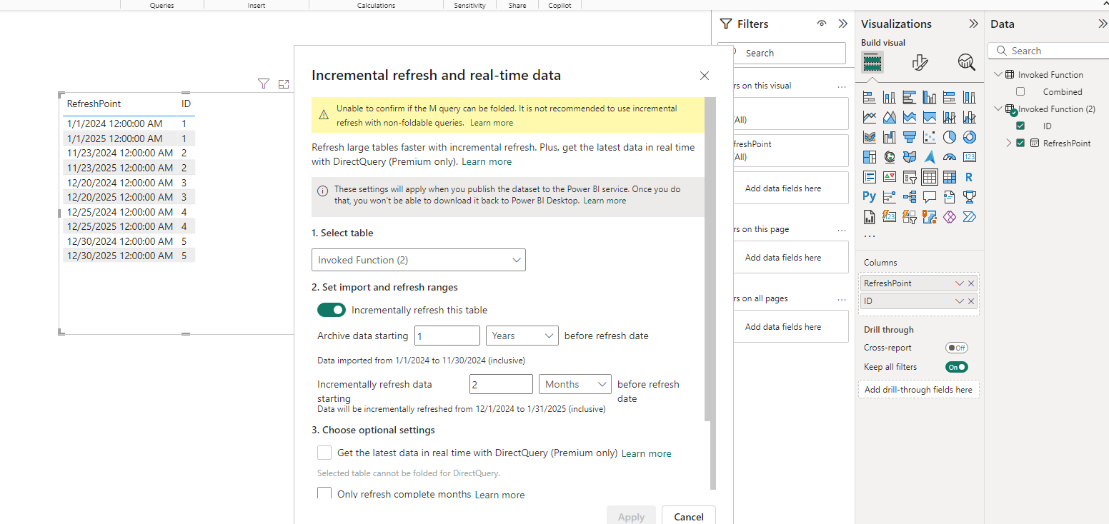 Solved: Incremental refresh - Microsoft Fabric Community