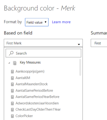 Conditional Formatting - measures not available - Microsoft Fabric ...