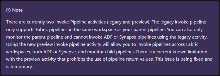 Unable to invoke a pipeline from another pipeline ... - Microsoft ...
