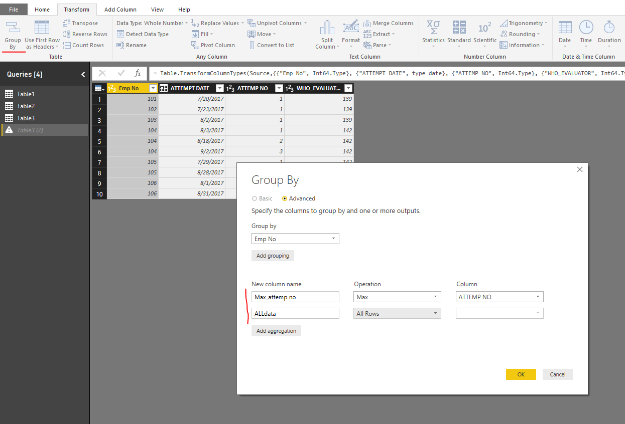 Solved: I need create a custom table based on sql query on ...