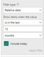 Relative dates on chart - Microsoft Fabric Community