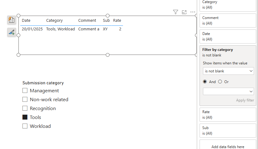 Solved: Filtering a column by single value which contains ...