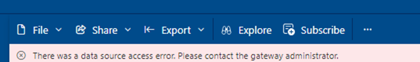 Solved: Data source error, without actual error message - Microsoft ...