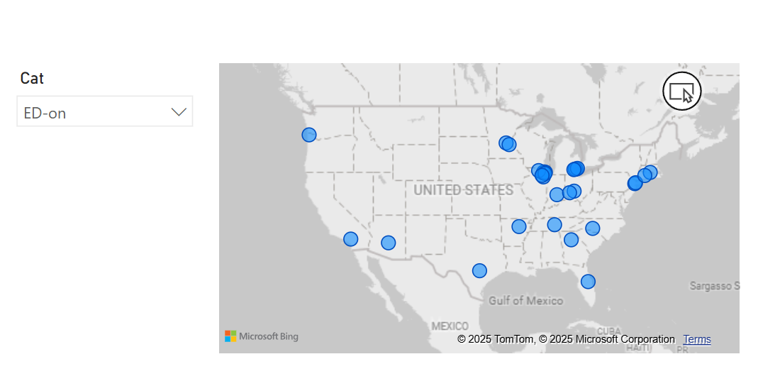 Solved: Static bubbles on a map - Microsoft Fabric Community