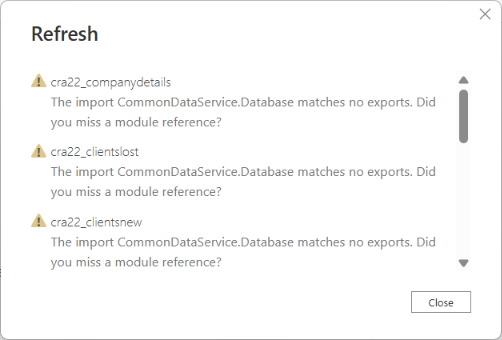 Solved: can't refresh data - Microsoft Fabric Community