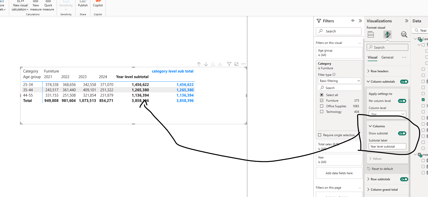 Solved: Re: Power BI Desktop Matrix Total Formatting - Microsoft Fabric ...