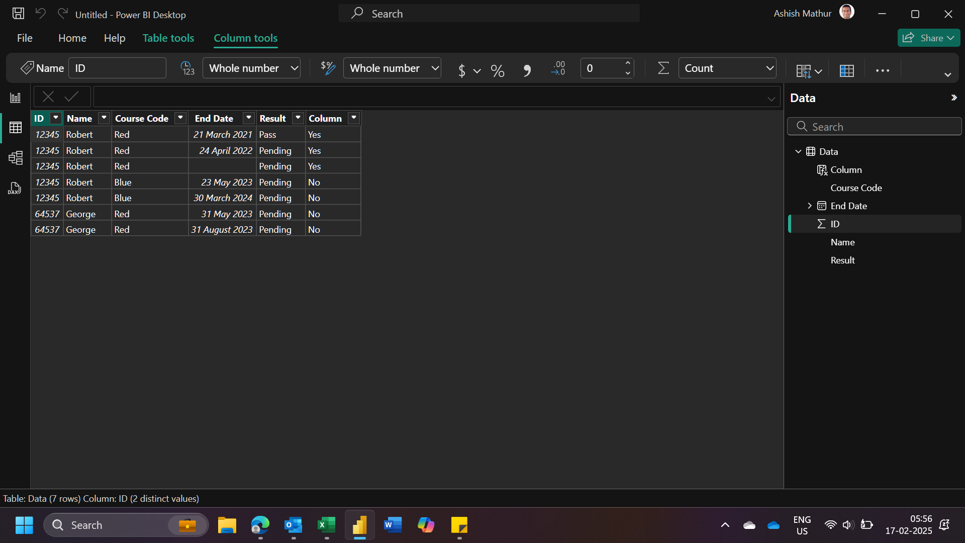 Need help with calculated column - Microsoft Fabric Community
