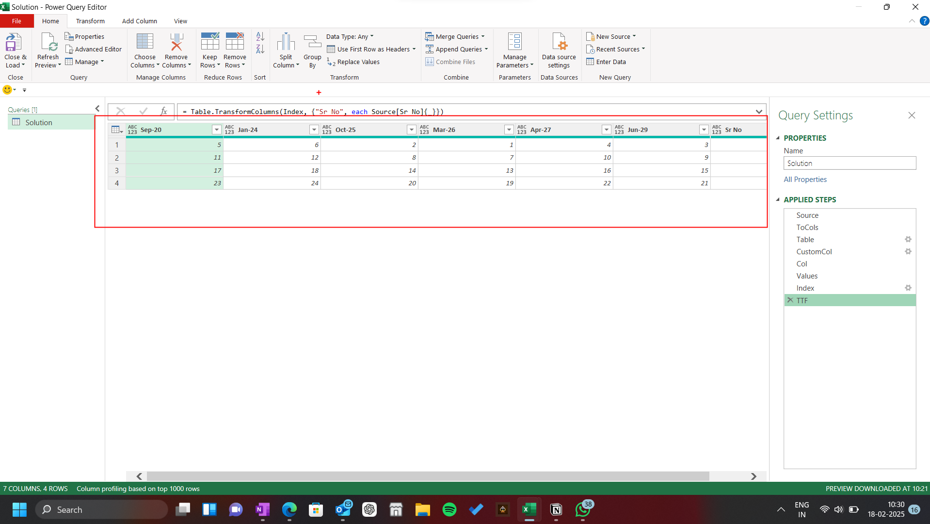 Sorting column display order - Microsoft Fabric Community