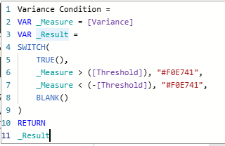 Conditional Formatting using measures - Microsoft Fabric Community