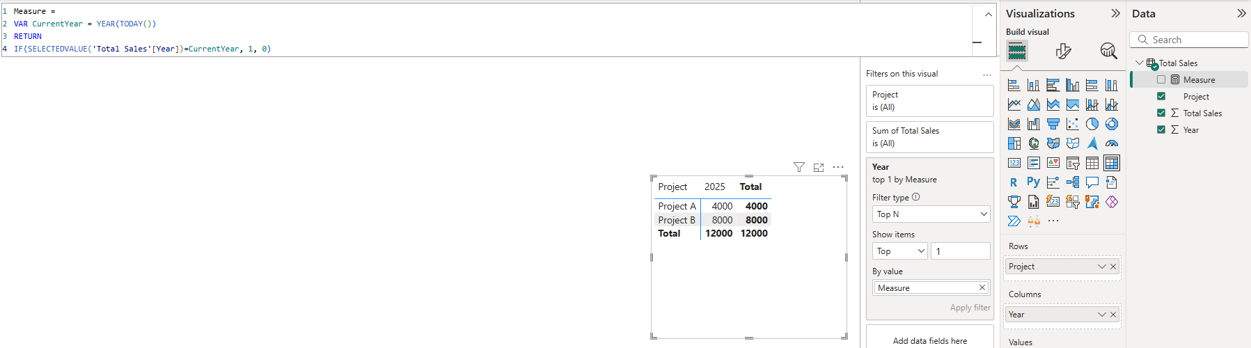 Solved: Dynamically filter matrix columns - Microsoft Fabric Community