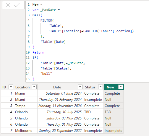 Solved: Power Query - get data from another column based o ...
