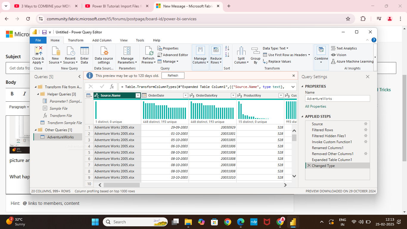 Get data from folder - Microsoft Fabric Community