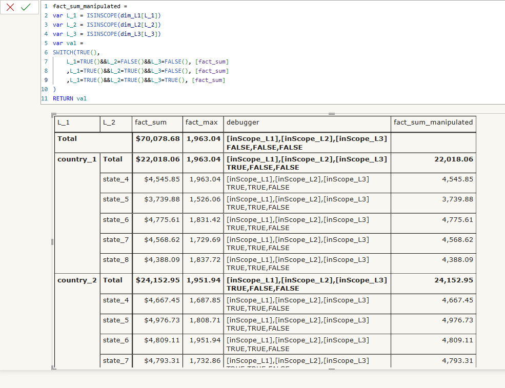 Manipulation of Row Level Subtotal - Microsoft Fabric Community