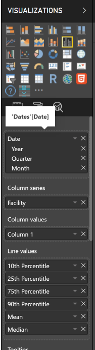 Solved: No Column Names Show for Lines (in a combo chart ...