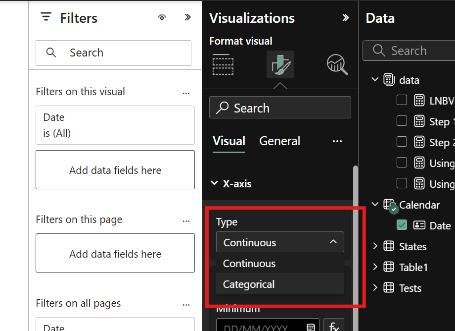 Solved: Date displays in chart are off - Microsoft Fabric Community