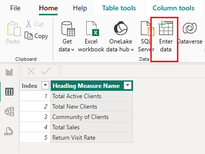 Solved: Build Table from Calculated Measures - Microsoft Fabric Community
