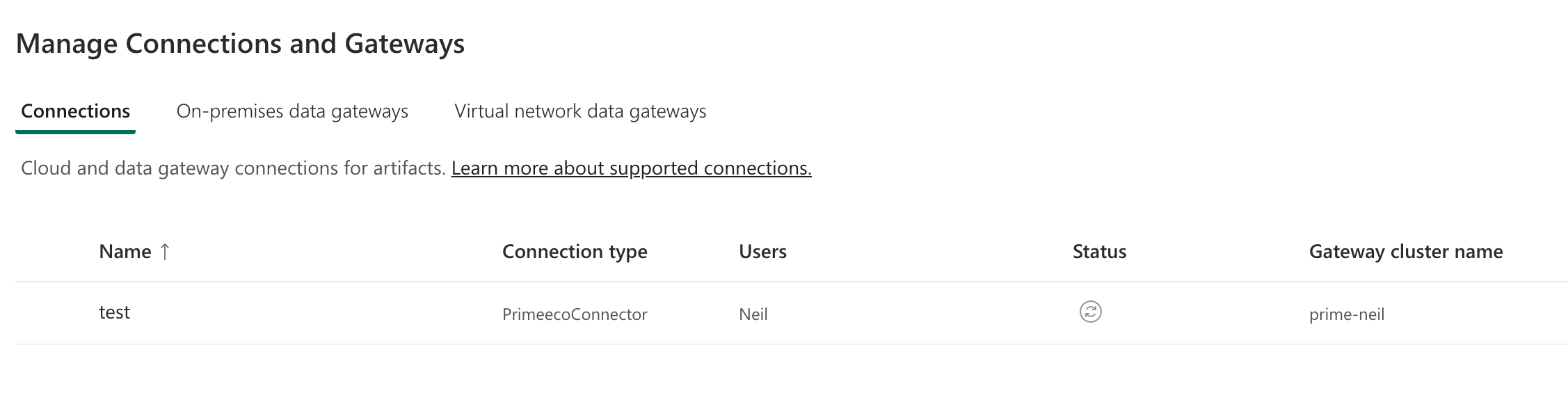 how to use private gateway connection - Microsoft Fabric Community