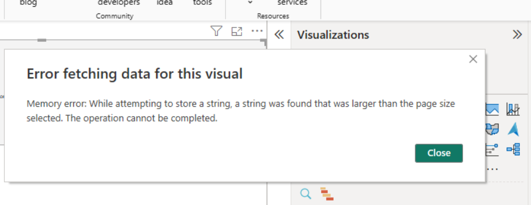 Solved: Memory error - Microsoft Fabric Community