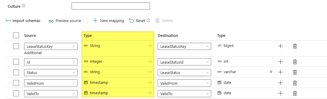 Solved: How to change the data type on mapping? - Microsoft Fabric ...