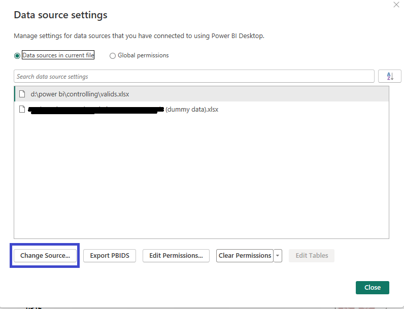 Solved: How to change excel data source in Existing Power ...