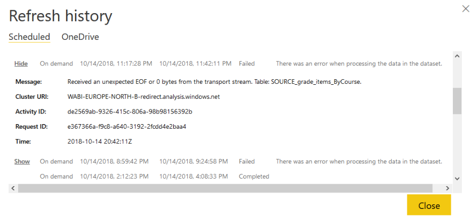 Something went wrong Unable to save the report - Microsoft Fabric Community
