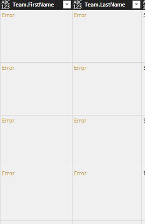 Solved: Need help expanding column with table data from Sh ...
