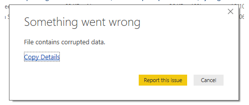 Solved: Power BI Update error message - Microsoft Fabric Community