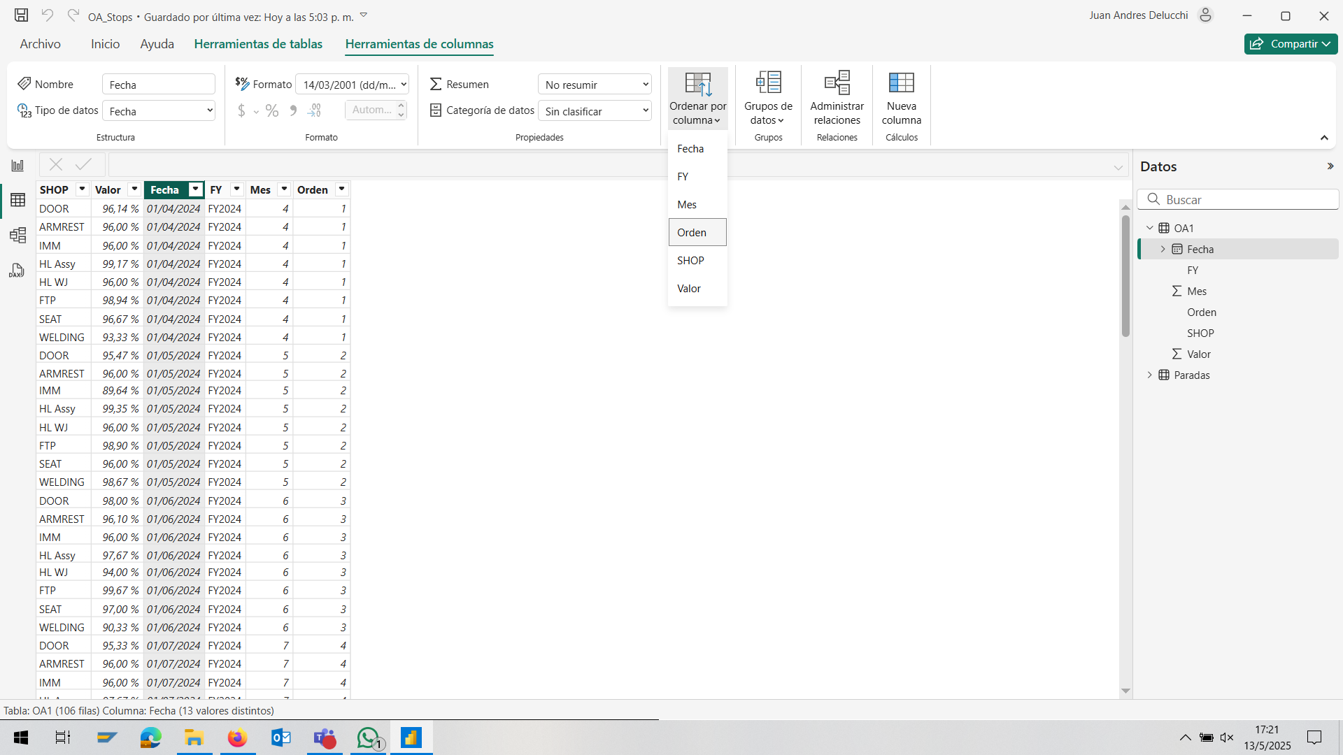 Solved: Sort Custom Date Column in Array - Microsoft Fabric Community