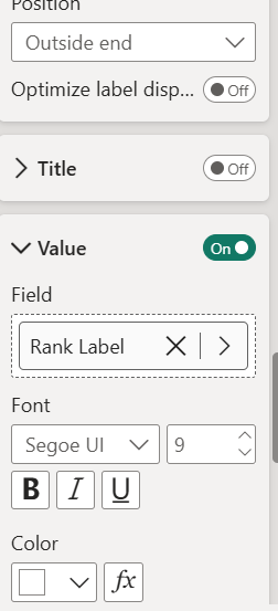 Solved: Positioning data labels in Clustered Bar Chart - Microsoft ...