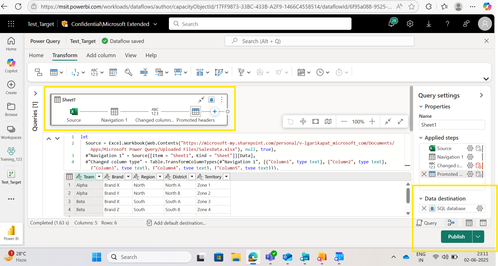 Solved: Issue connecting to data source in Dataflow - Microsoft Fabric ...