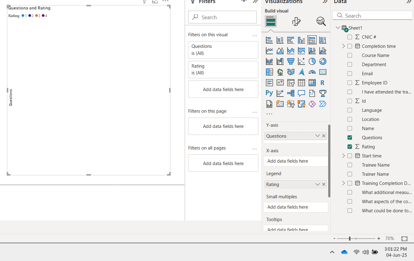 Solved: Stack bar chart for a training form - Microsoft Fabric Community