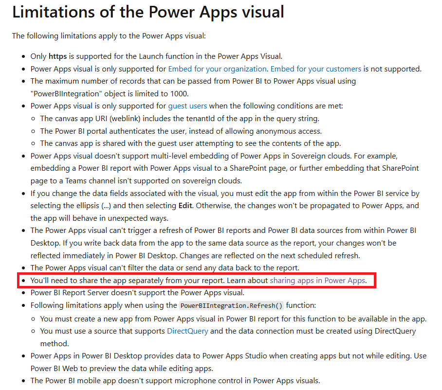 Solved: Re: Power Apps visual in Power BI not working - Microsoft ...