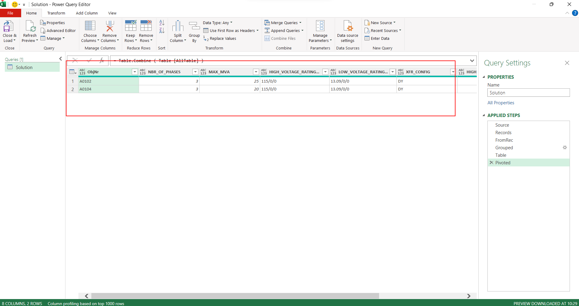 Solved: Pivot columns in query editor - Microsoft Fabric Community