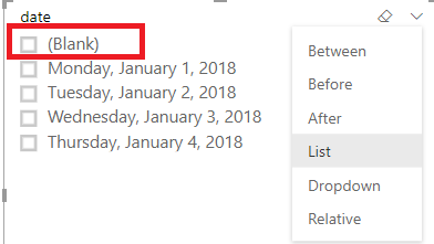 Show items with no data in selected date period - Microsoft Fabric ...