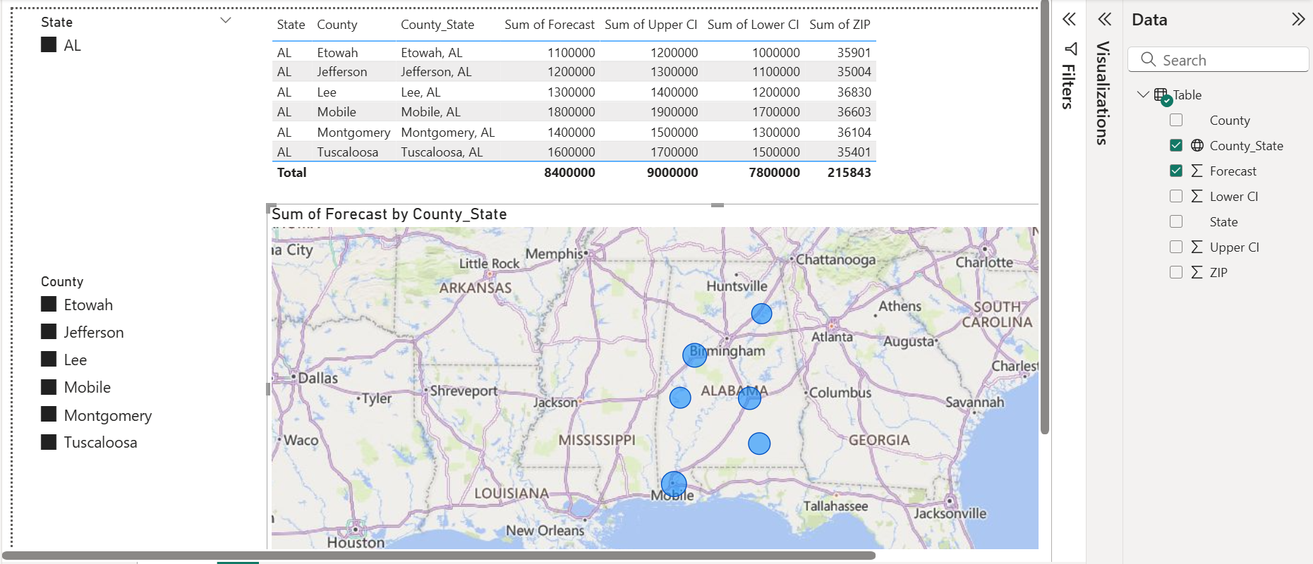 County-level data not segregating properly in Map ... - Microsoft ...