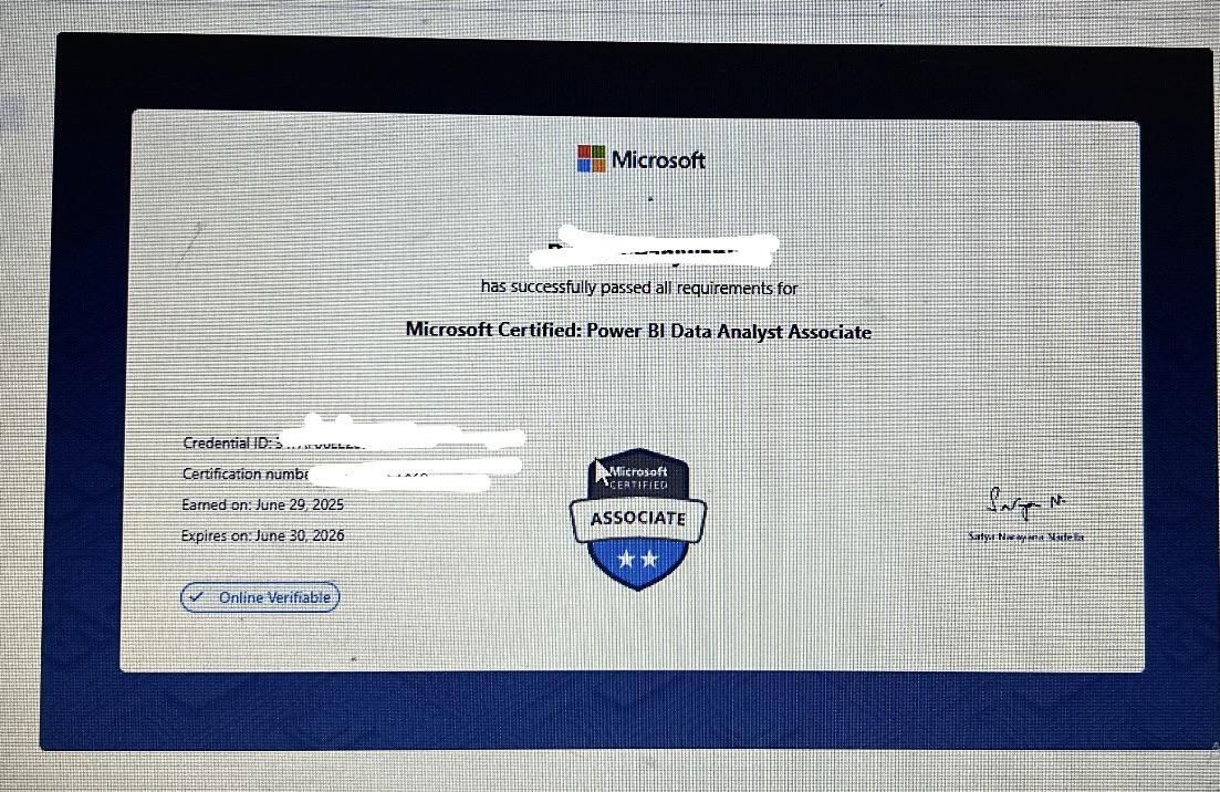 Just earned PL300 With 875/1000 score! - Microsoft Fabric Community