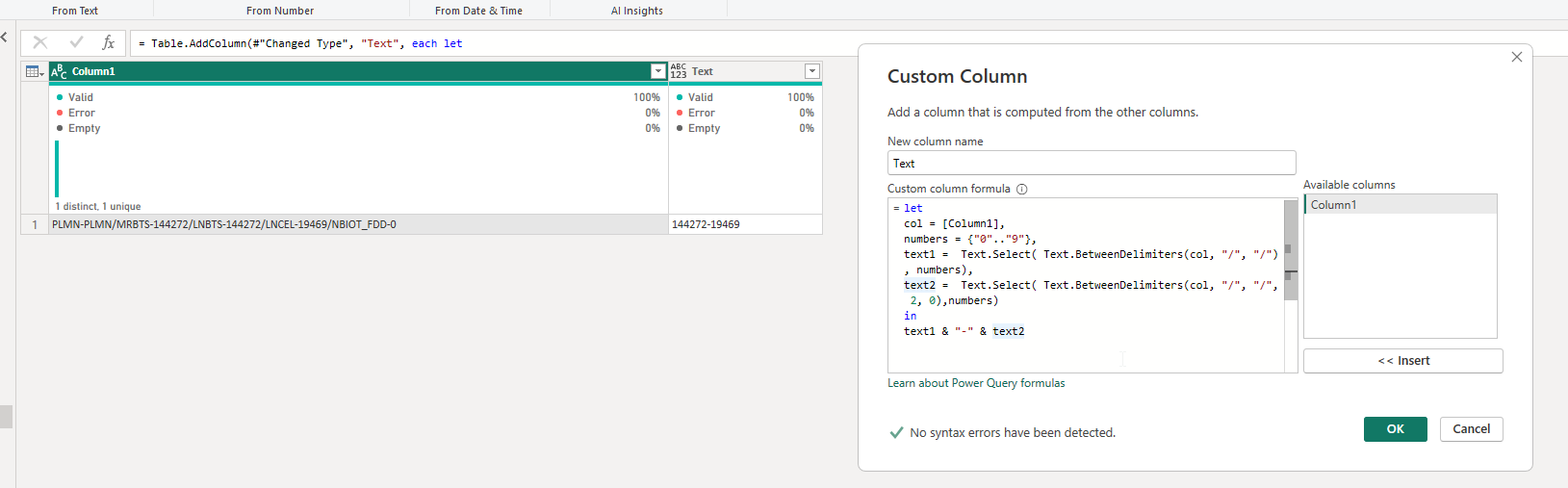 Solved: Get value from text after delimiter - Microsoft Fabric Community
