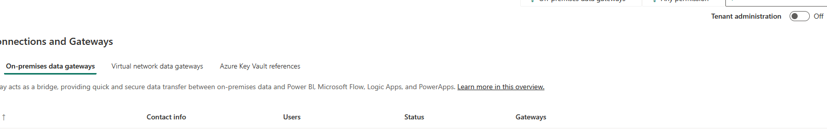 Re: The created On Premise gateway is not showing ... - Microsoft ...