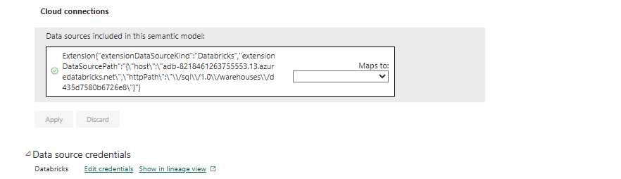 Solved: Cloud connection and Data source credentials - Microsoft Fabric ...